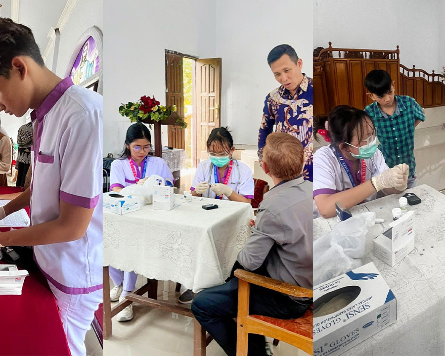 Keperawatan SMK Prisma Pioneer Hadir Melayani, Bakti Sosial Digelar di Seretan dan Pulau Lembeh